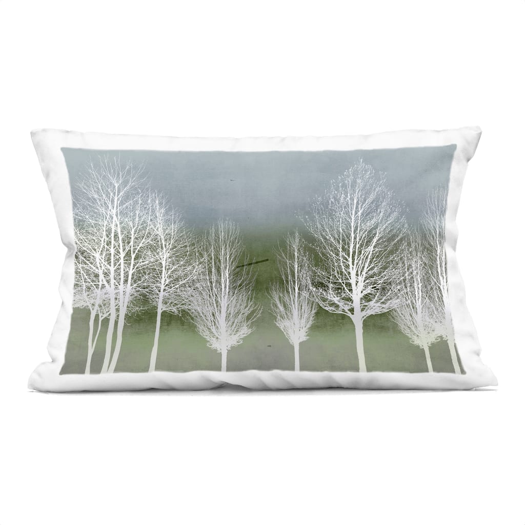 Stupell White Tree Impressions Decorative Printed Throw Pillow Design by Kate Bennett