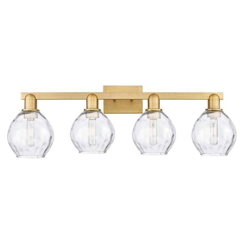 Innovations Lighting 716-4W-11-33 Waverly Vanity Waverly 4 Light 33" - Brushed Brass / Clear