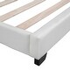 preview thumbnail 18 of 25, Twin Upholstered Leather Platform Bed with Rabbit Ornament