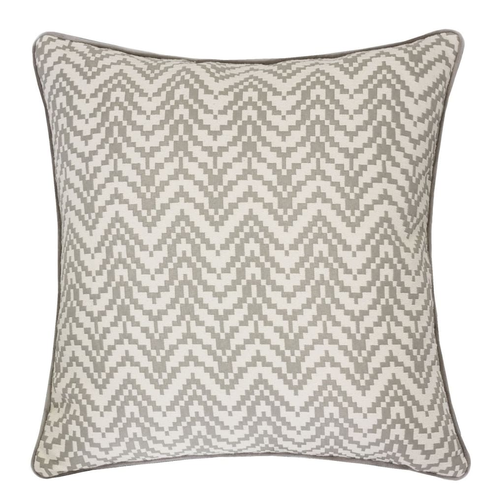 Homey Cozy Velvet Chevron Throw Pillow Cover & Insert - Set of 2