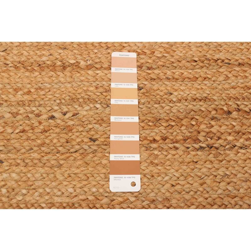 ECARPETGALLERY Flat-Weave Palas Denizli Tan Jute Kilim - 8'3 x 10'0