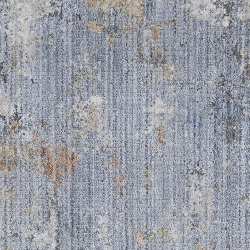 Fuba Power Loomed Abstract Modern Stain Resistant Low Pile with Fringe Area Rug By HomeRoots - 96' X '26' X '0.25