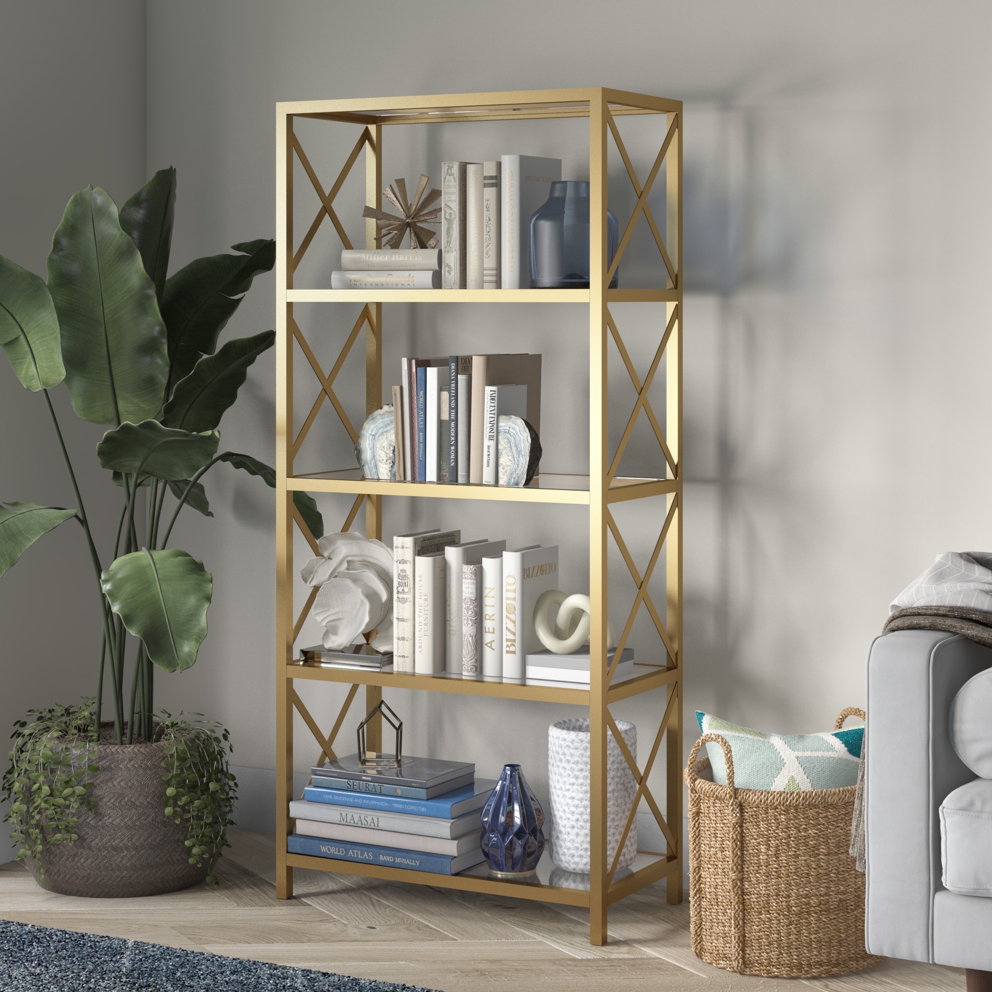 Celine Bookcase - Overstock - 31290502