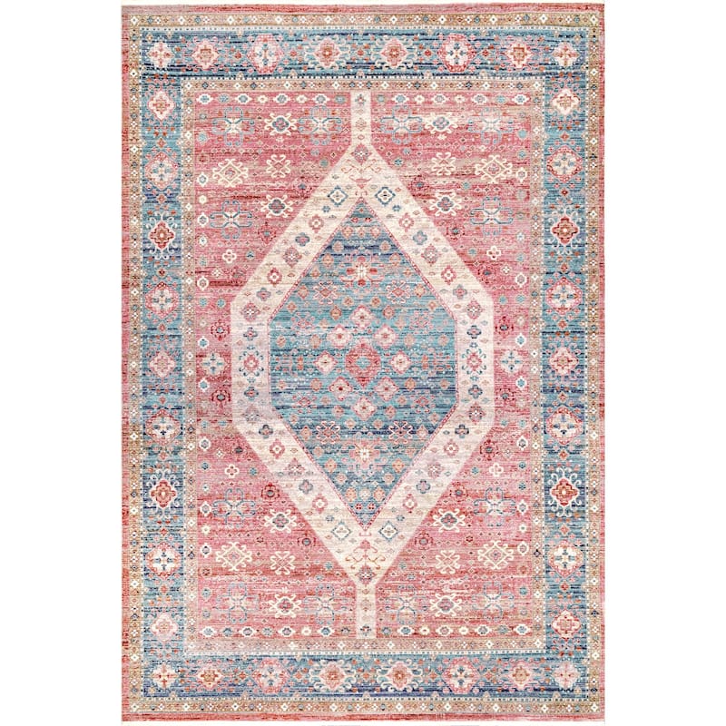 Nuloom Medallion Harris Faded Area Rug