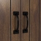 preview thumbnail 17 of 19, DH BASIC Jody Farmhouse Adjustable 4-Shelf Double-Door Shoe Cabinet with Lift-top Storage by Denhour
