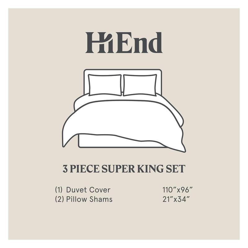 Aria Washed Linen Rustic Stripe Duvet Cover Set, 3PC
