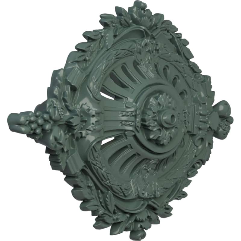 35 7/8"W x 22 1/2"H x 4 3/8"P Antonio Ceiling Medallion