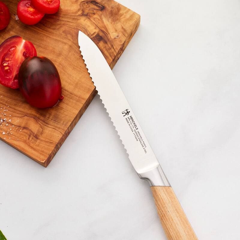 Henckels Pakka 5-inch Serrated Utility Knife - Wood