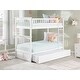 preview thumbnail 10 of 12, Columbia Twin over Twin Bunk Bed with Twin Trundle in White
