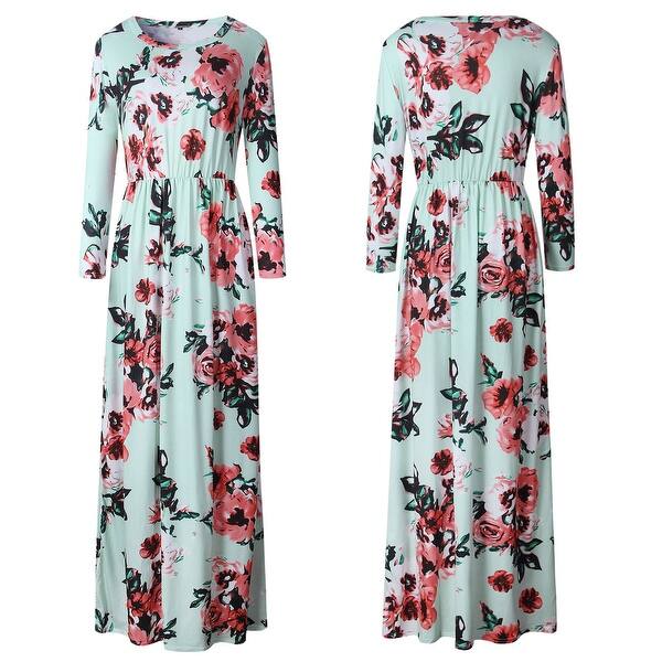 Shop Floral Maxi Dress In Plus Size To 3xl Overstock 21694868
