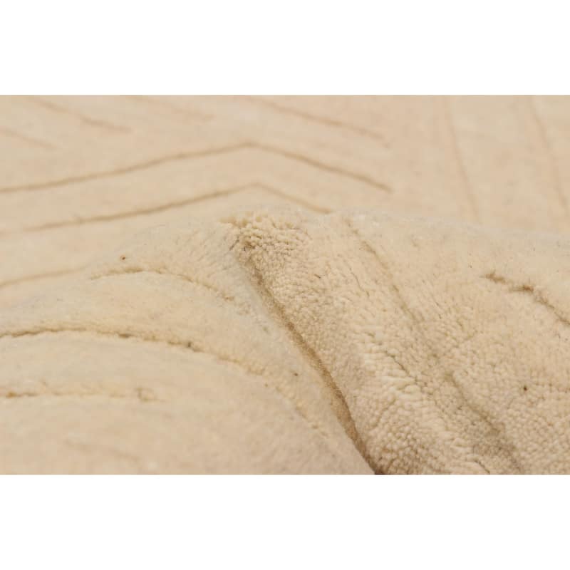 Kashkuli Gabbeh Cream Rug 5'1" x 5'1" - 5'1 x 5'1