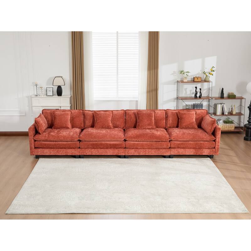 Cloud Sofa,Modern Sectional Couch,Comfy Double Layer Upholstered Seat Cushion