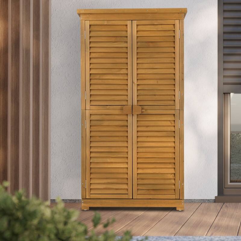 Garden Solid Wood Storage Shed