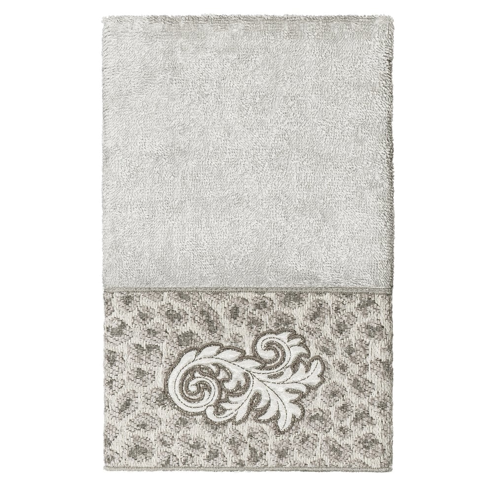 Authentic Hotel and Spa 100% Turkish Cotton April Embellished Hand Towel