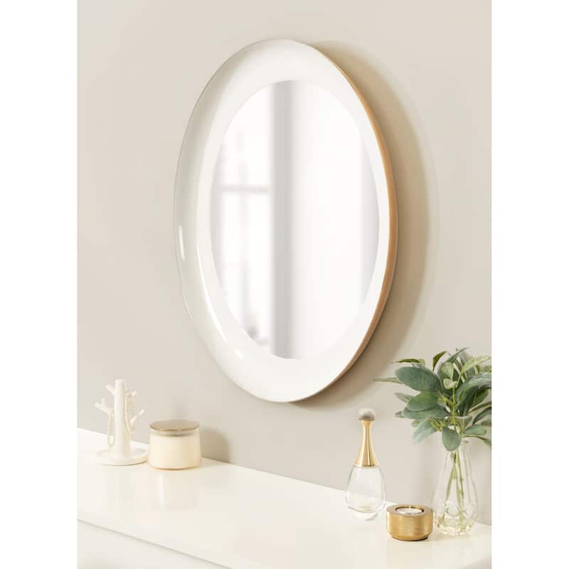 Kate and Laurel Laranya Round Wall Mirror