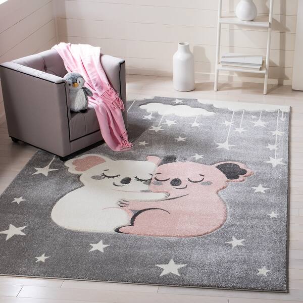 slide 2 of 58, SAFAVIEH Carousel Kids Melda Koala Hug Rug 2' x 3' - Grey/Ivory