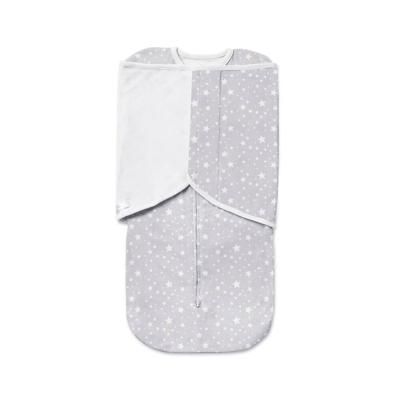 BreathableBaby 3-in-1 Swaddle Trio, Activewear Jersey Knit, 0-4 months - Starlight Gray