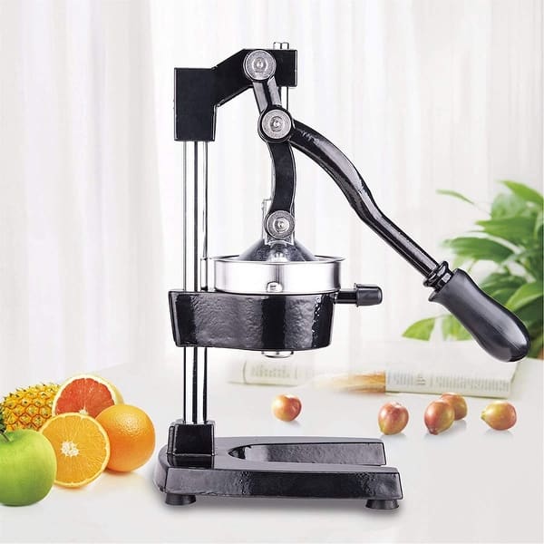 Manual Fruit Juicer,Commercial Grade Home Citrus Lever Squeezer for Oranges, Lemons, Limes, Grapefruits and More,Stainless Steel and Cast Iron