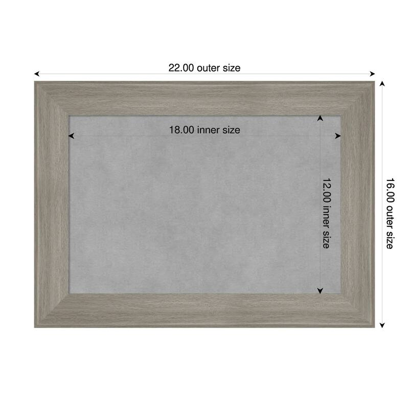 Amanti Art Grand Cherry Narrow Framed - 22 x 16 in - Grand Greywash Narrow