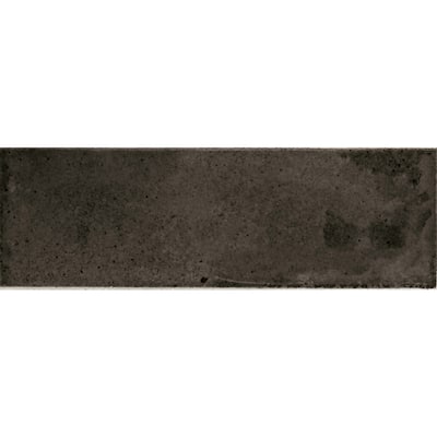 Antiek 2.58 in. x 7.9 in. Glossy Black Ceramic Subway Wall and Floor Tile (5.38 sq. ft./case) (38-pack)