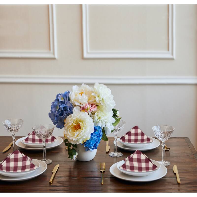 Buffalo Check Dinner Table Napkins - Set of Four