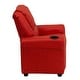 preview thumbnail 73 of 189, Contemporary Kids Recliner with Cup Holder and Headrest - 24"W x 21.5" - 36.5"D x 27"H