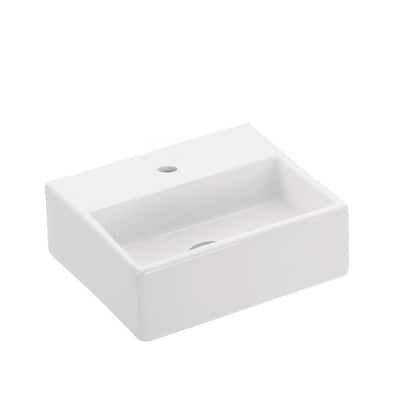 WS Bath Collections Quattro 13" Rectangular Ceramic Vessel or Wall