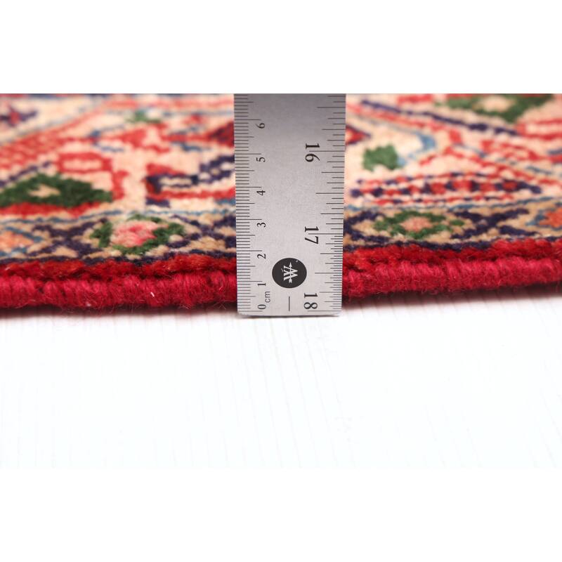 ECARPETGALLERY Hand-knotted Andelz Red Wool Rug - 4'4 x 10'8