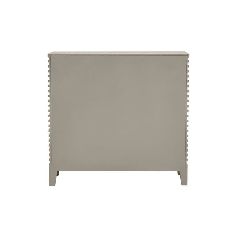 Roomfitters 2 Door Accent Cabinet with Shelves, Modern Storage Sideboard for Living Room and Entryway, Gray