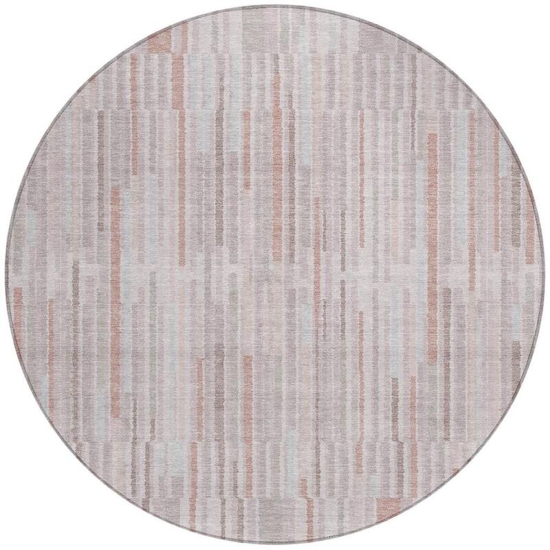 HomeRoots Striped Transitional Rectangle Outdoor Rug