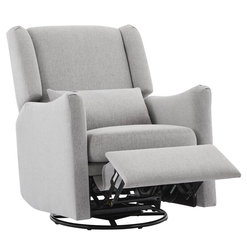 Wingback Swivel Rocker Recliner Chair, Glider Rocker Recliner, Rocking Chair Nursery for Living Room Bedroom Apartment