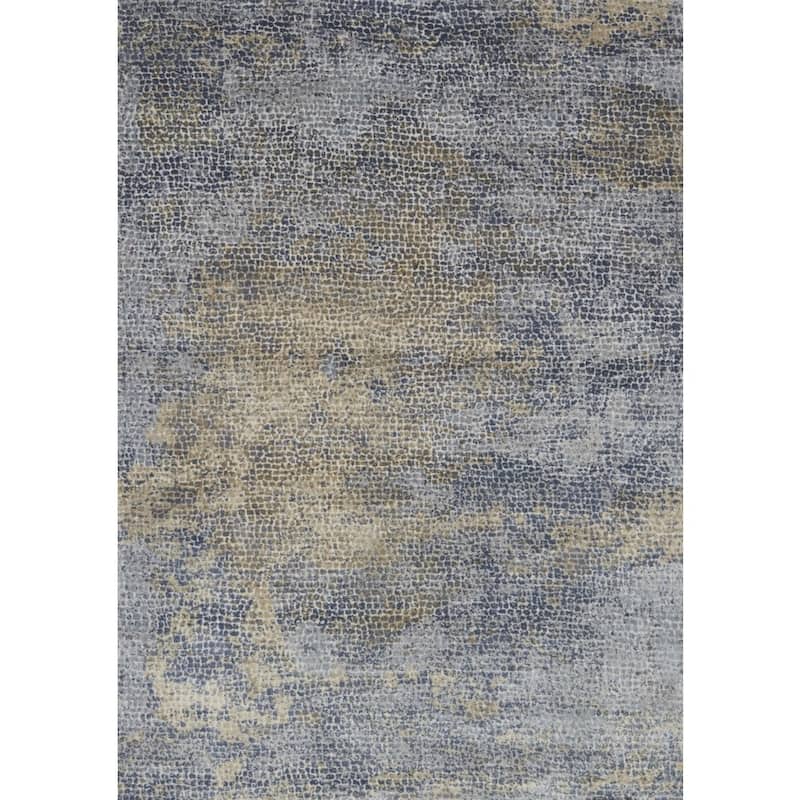Alexander Home Mason Distressed Abstract Ocean Mosaic Rug