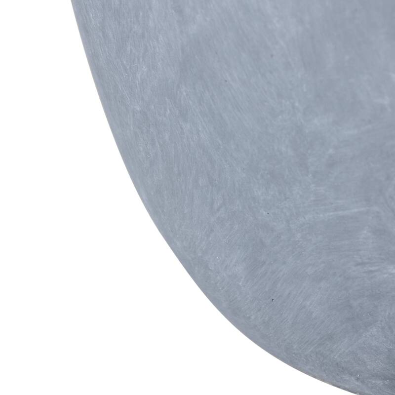 Dahlia Round Planter Pot in Fiberstone & MGO Clay with Drainage for Indoor Outdoor Patio Yard Weather Resistant Design