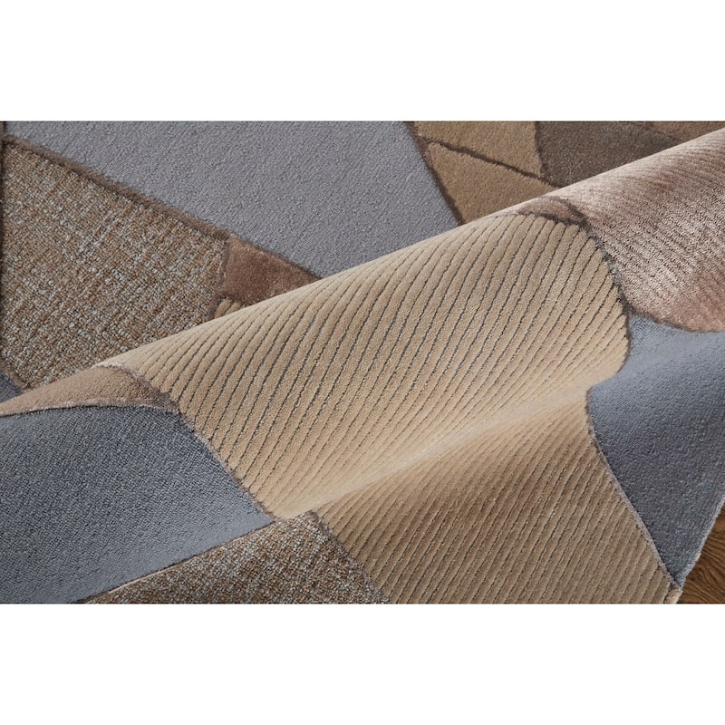 Grand Bazaar Cutlor Hand Tufted Geometric Modern Area Rug