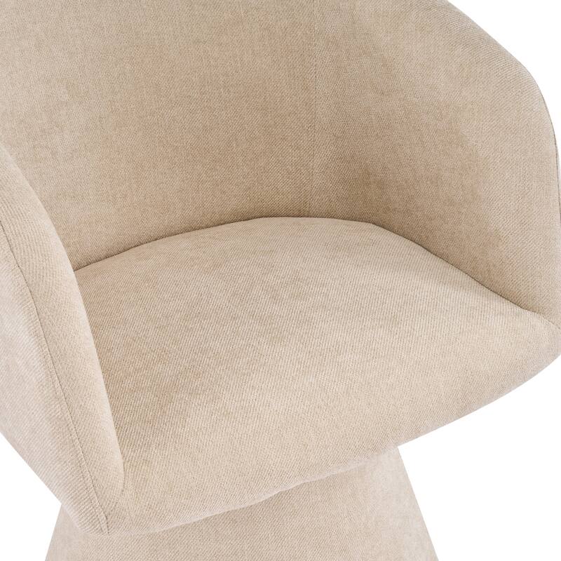 Christopher Knight Home - 180° Swivel Upholstered Dining Chairs with Metal Frame (Set of 2)