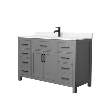 Beckett 54-Inch Transitional Marble Top Single Vanity