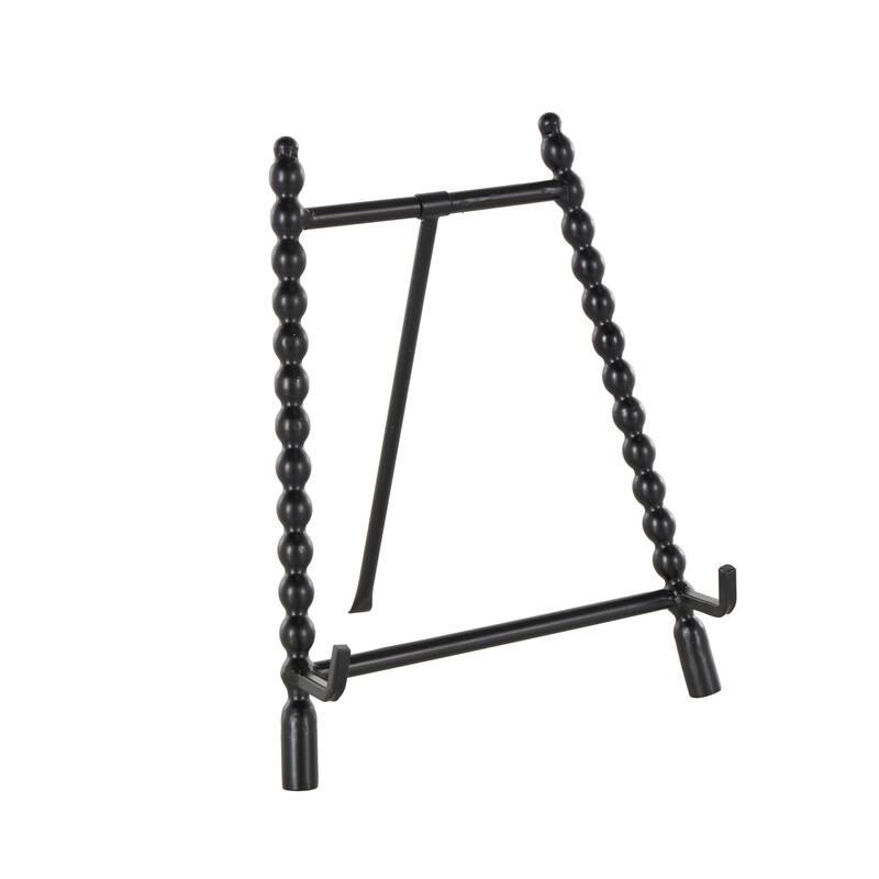 Metal Abstract Wide Easel - Black or Gold - Roche River Decor