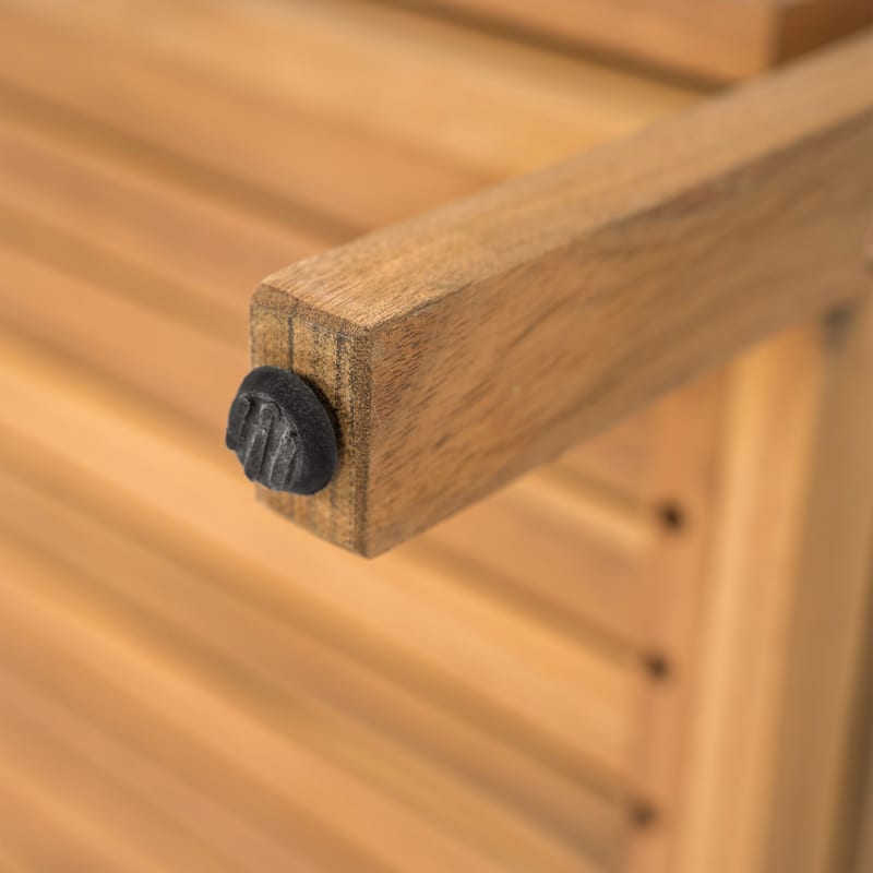 Christopher Knight Home - Cypress Outdoor/Indoor Acacia Wood Patio Storage Cabinet with Ventilated Slat Doors & Drawers