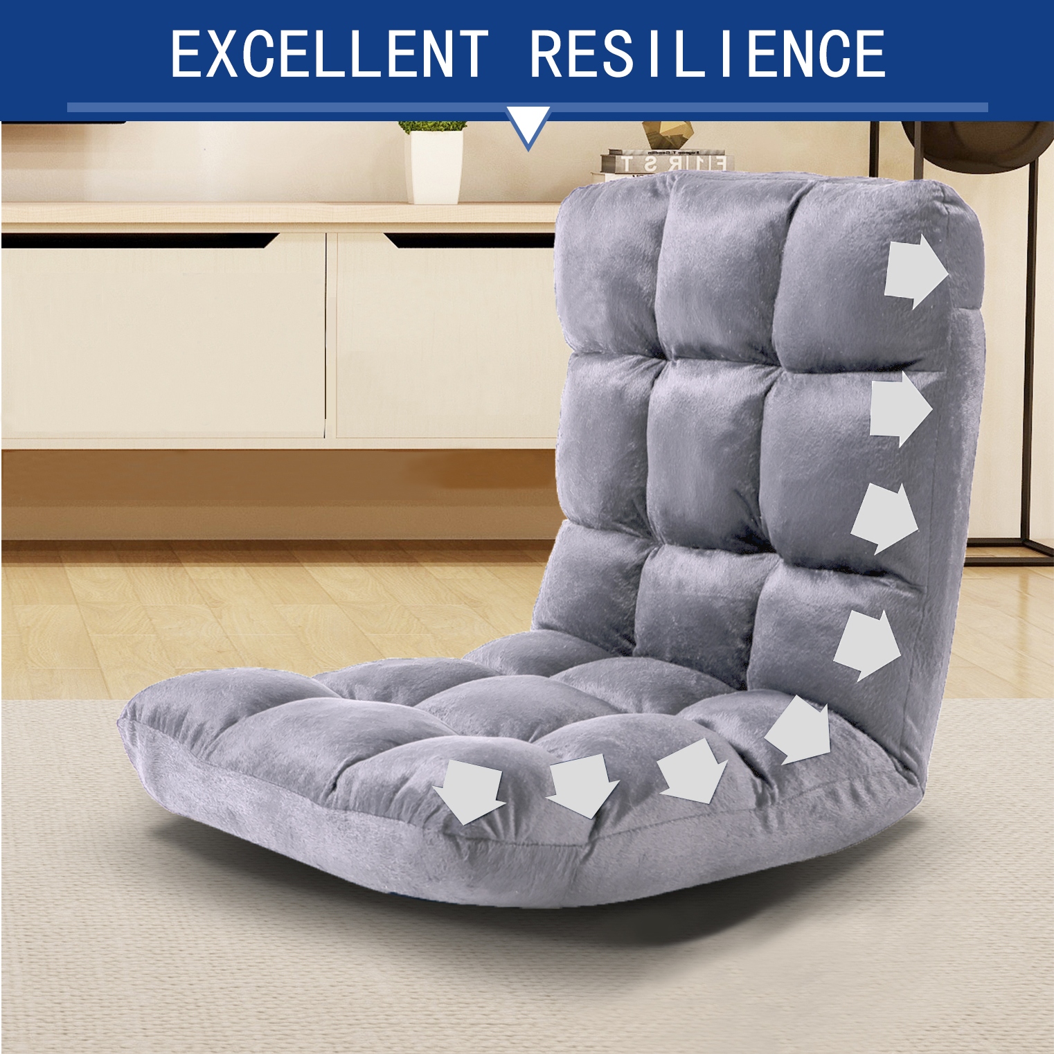 Adjustable cushioned floor gaming lounge cheap chair