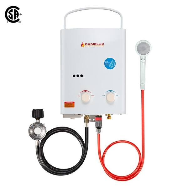 Shop Camplux 5l 1 32 Gpm Outdoor Portable Tankless Water Heater Csa Approved Overstock 28274634