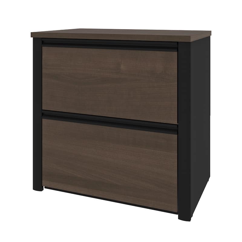 Bestar Connexion 31W 2 Drawer Lateral File Cabinet by Bestar. - Antigua & Black