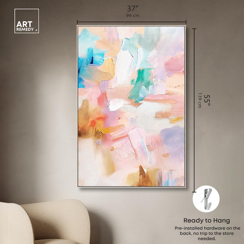 Rose Quartz II Canvas by Art Remedy