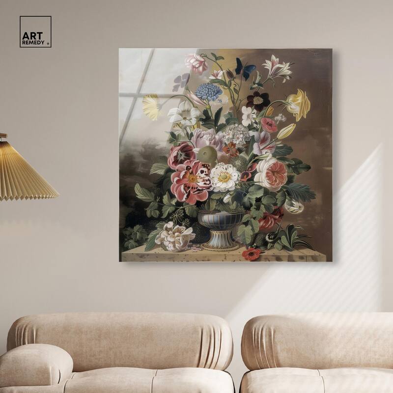 Classical Dream Vase Acrylic by Art Remedy, Ready to Hang