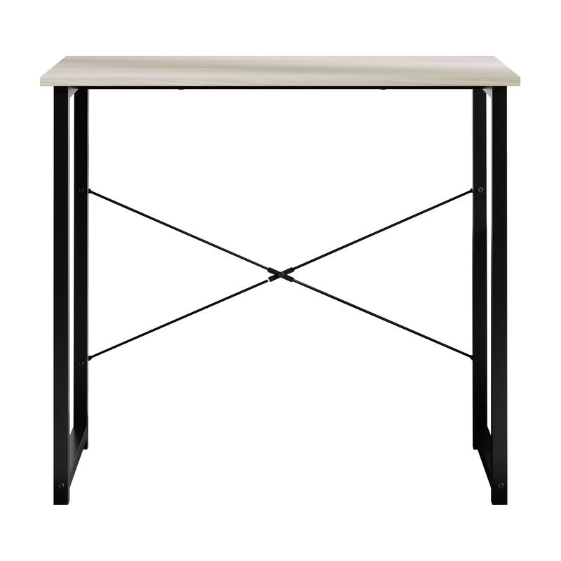 CraftPorch Modern 31-Inch Metal Computer Desk - Light Grey