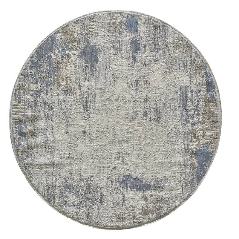Domani Jay Distressed Modern Grey Area Rug