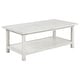 preview thumbnail 2 of 19, Payne Wood Coffee Table with Shelf - 47.25'' x 24.00'' x 18.25'' Distressed White