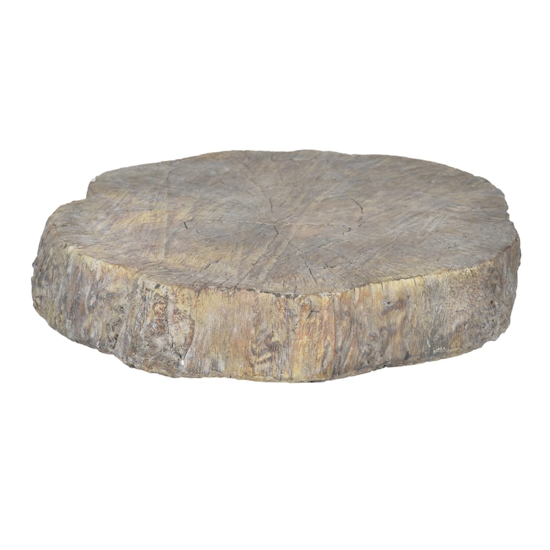 Round Cemented Log Accent, Brown