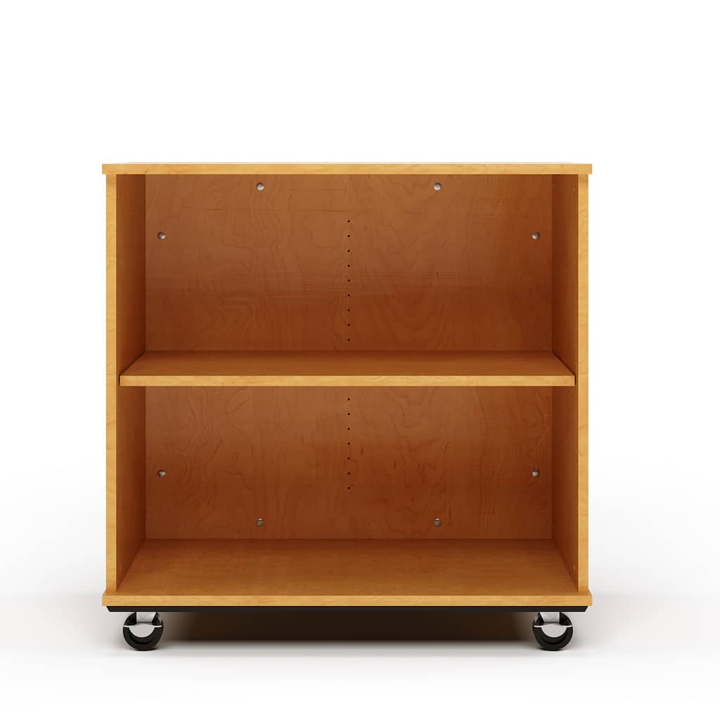 Tot Mate Open Single Sided Mobile Storage Locker, Write-on Wipe-off Markerboard Back - 36" Height x 23" Depth