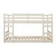 preview thumbnail 3 of 4, Classic Solid Wood Stackable Twin over Twin Bunk Bed Frame