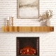 preview thumbnail 8 of 7, Rustic Fireplace Shelf Mantel Floating Shelf